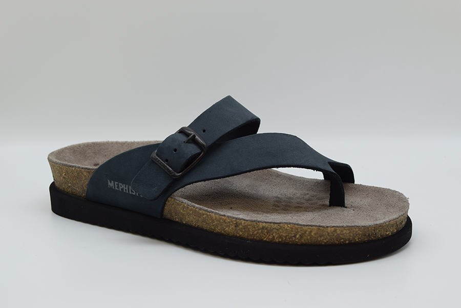 Mephisto Ciabatta Infradito HELEN Navy Sandalbuck 6045