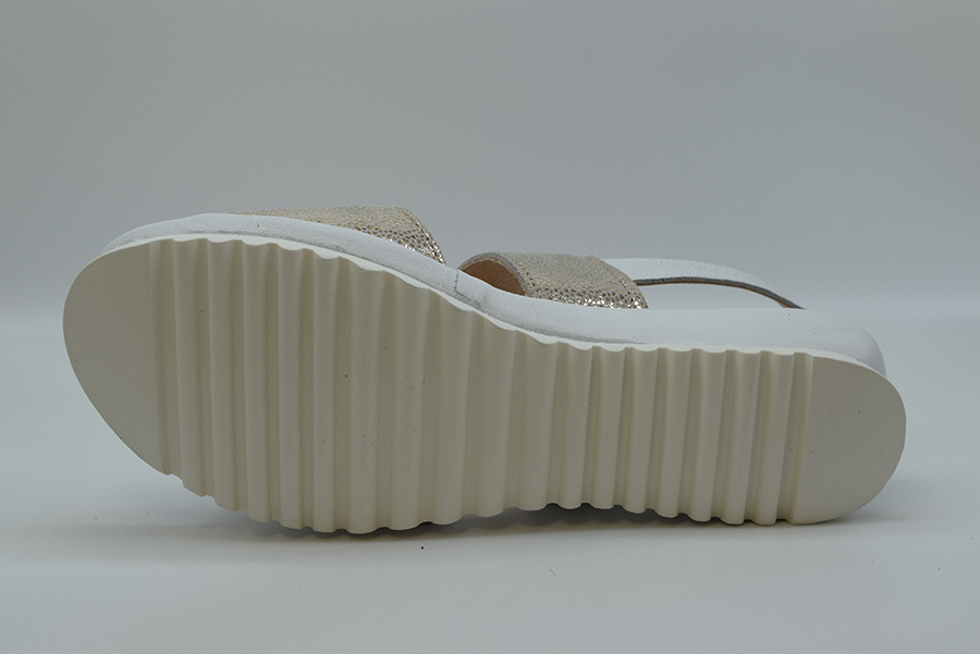 Ziviani Sandalo Due  Fasce Con Velcro CA255 Print Oro