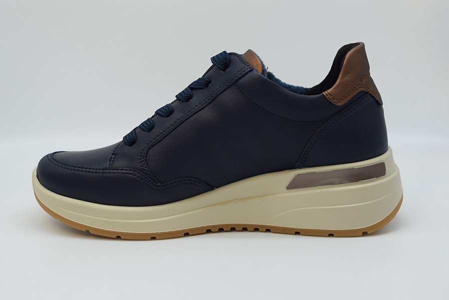 Ara Sneakers String+zip-linea Garda-calz H 12-57704 02 Blau/nuts