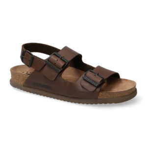 Mephisto Sandalo Uomo Doppia Fibia NARDO Scratch 3451 Dark Brown
