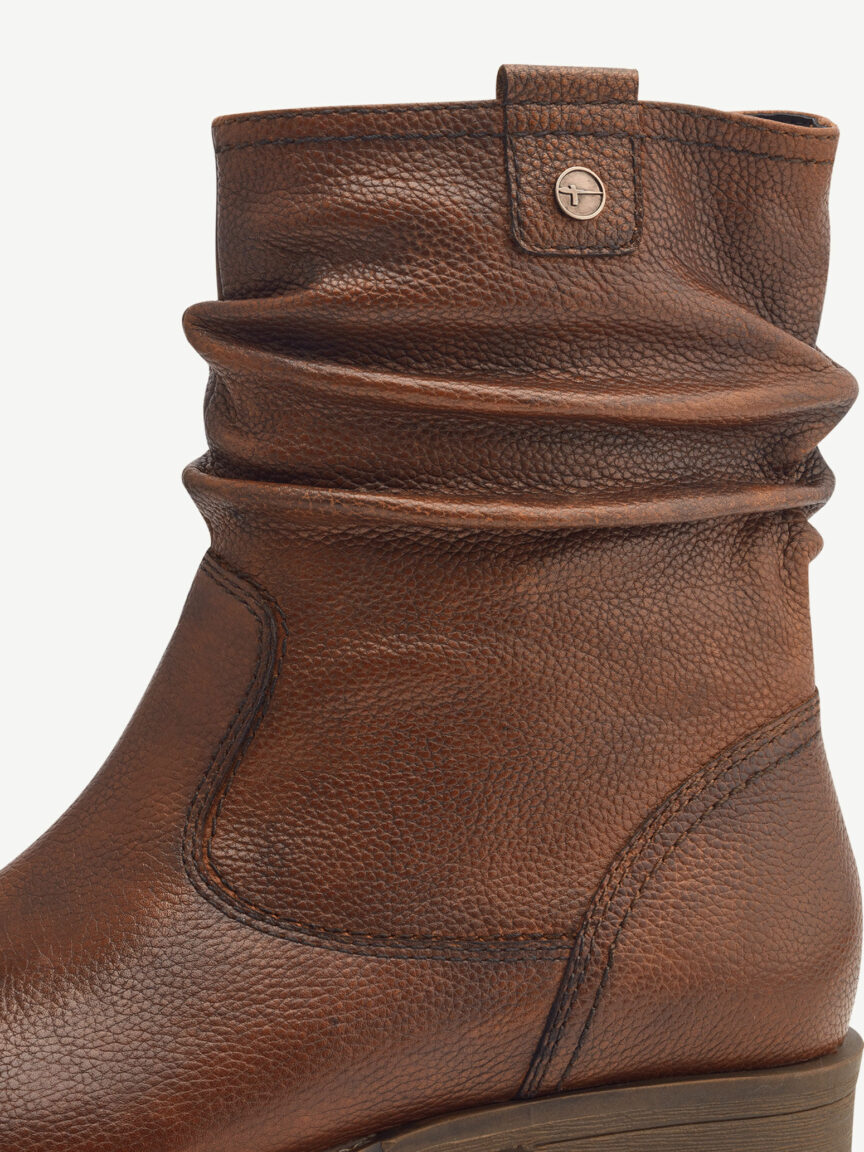Tamaris Stivaletto Arricciato Con Cerniera 25414-43 305 Cognac