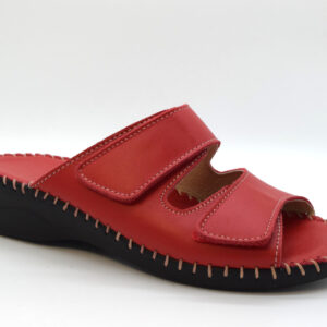 Cinzia Soft Ciabatta In  Nappa E Memory Foam IM30028-DN Rosso