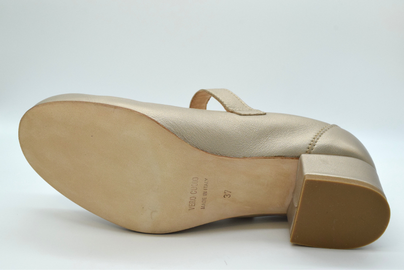 Marro Mari Jane Con Velcro Calzata G 4011 Laminato Mirra