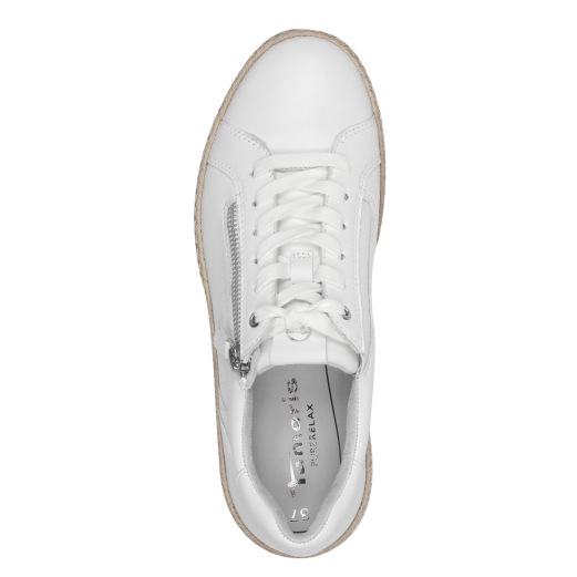 Tamaris Sneakers 6 Buchi Cerniera E Plato 23742-44 100 White