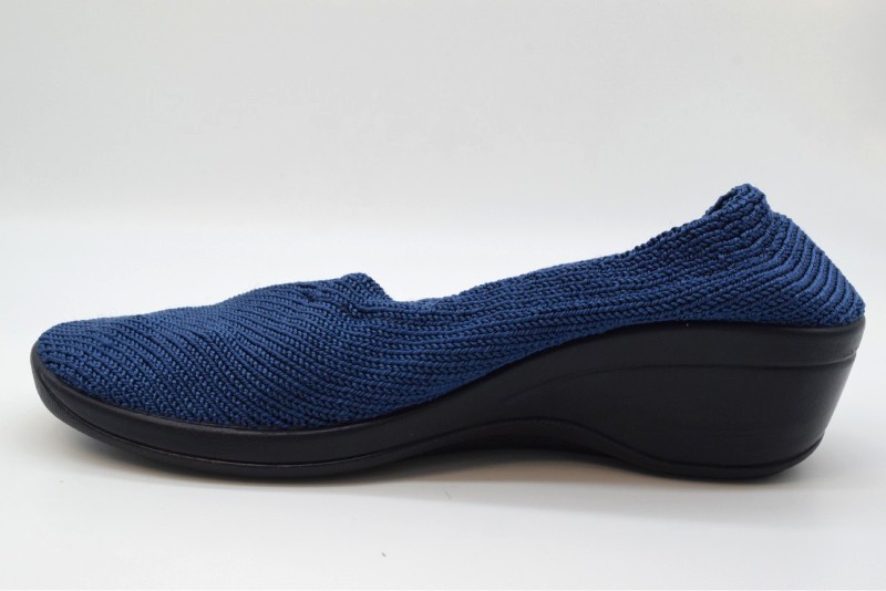 Arcopedico 1701 Decoltè Scollo V Con Zeppa 4 Cm MAILU 3r   Denim