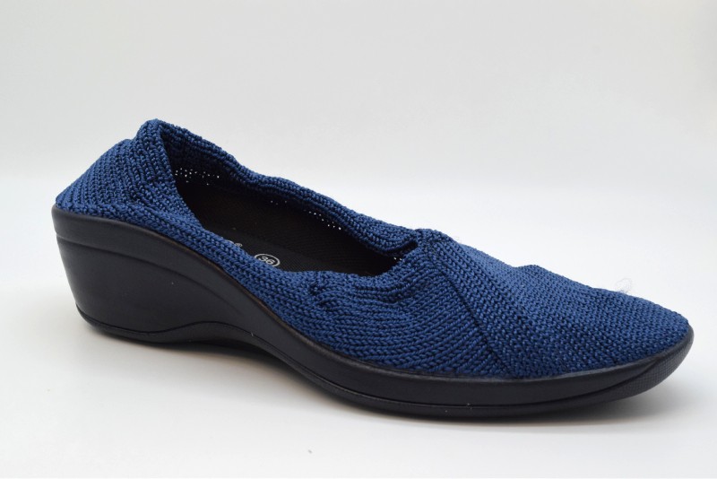 Arcopedico 1701 Decoltè Scollo V Con Zeppa 4 Cm MAILU 3r   Denim
