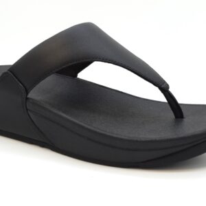 Fitflop Lulu Toe Post Leather  Infradito I88 Black 001