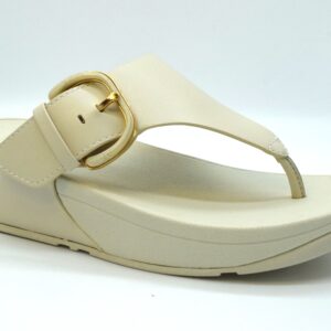 Fitflop Lulu Re Sin-buckle Leather Toe Post Infradito JE9 Paris Beige A99