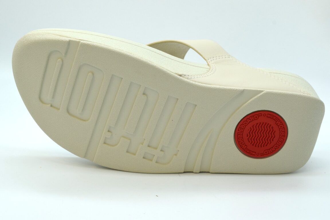 Fitflop Lulu Re Sin-buckle Leather Toe Post Infradito JE9 Paris Beige A99