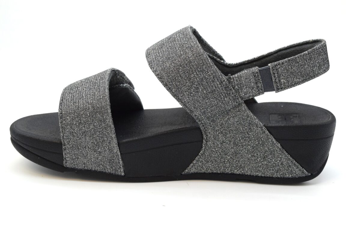 Fitflop Lulu Adjustable Shimmerlux Sandal Con Regolazioni GA2 Pewter 054
