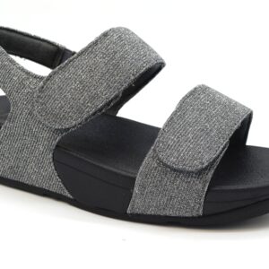 Fitflop Lulu Adjustable Shimmerlux Sandal Con Regolazioni GA2 Pewter 054