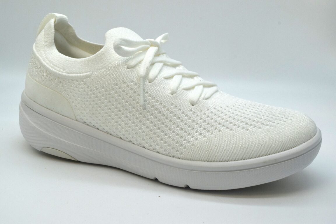Fitflop Super Q Knit Slip On Lace Sneakers JH9 White 194