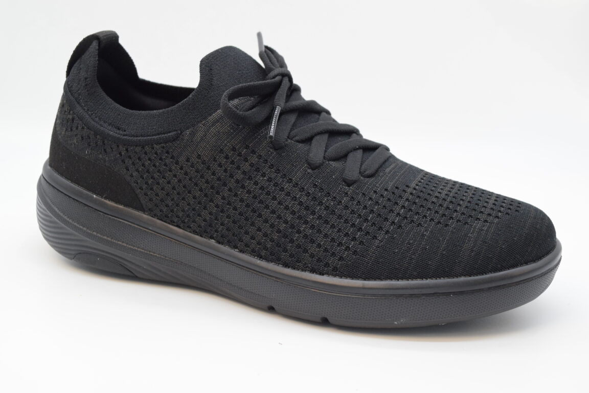Fitflop Super Q Knit Slip On Lace Sneakers JH9 Black 090