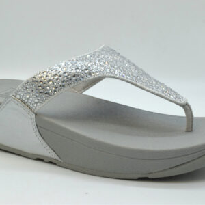 Fitflop Lulu Crystal-Mix Toe-post Sandals JE3 Silver 011