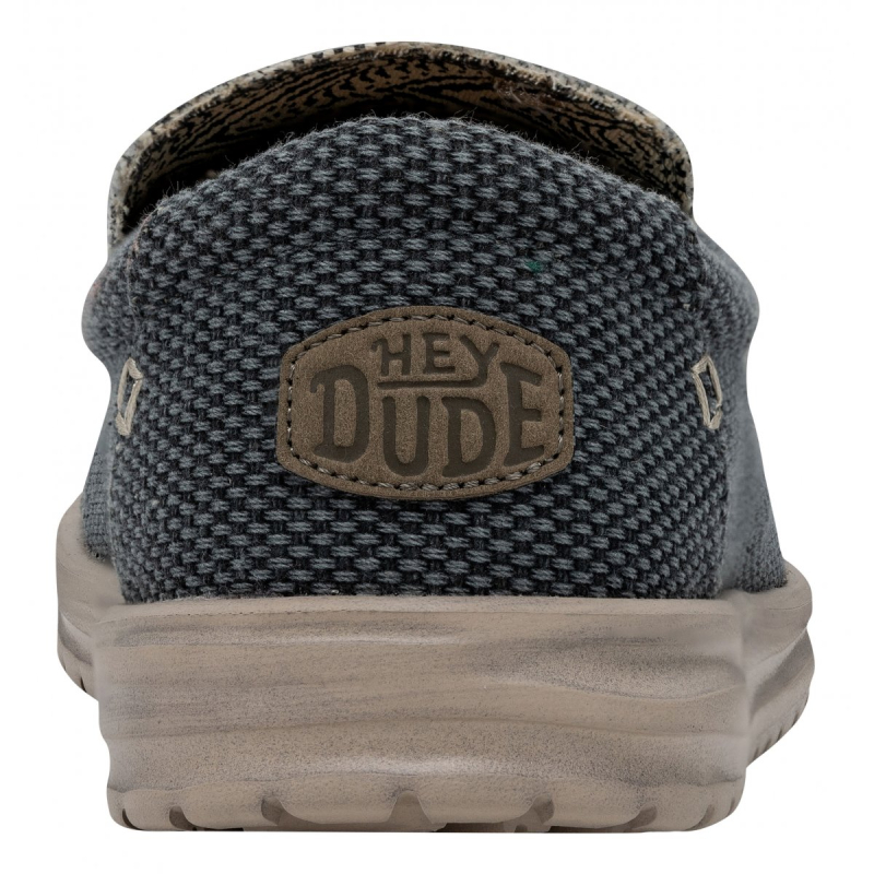 Hey Dude Slip On  Tela MIKKA BRAIDED Deep Blue