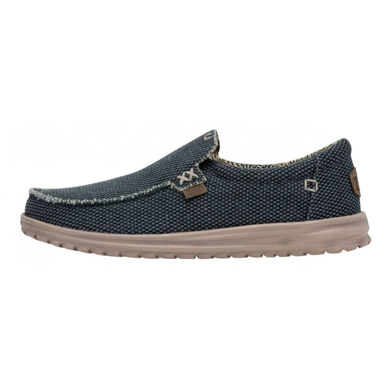 Hey Dude Slip On  Tela MIKKA BRAIDED Deep Blue