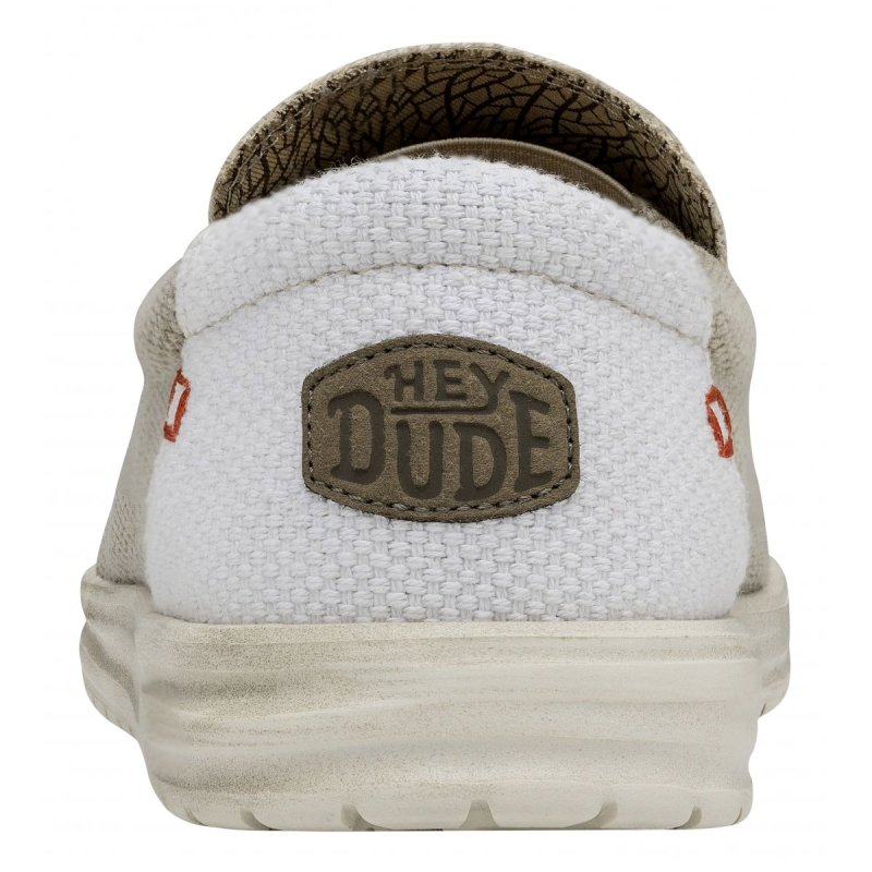 Hey Dude Slip On  Tela MIKKA BRAIDED Off White