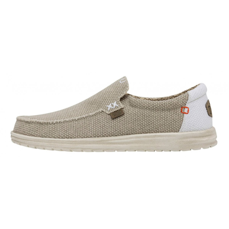 Hey Dude Slip On  Tela MIKKA BRAIDED Off White