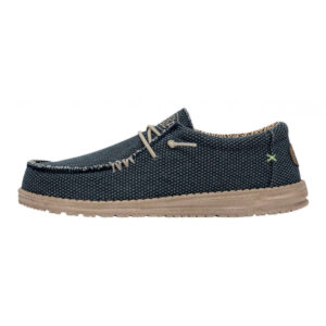 Hey Dude Stringata Due Buchi Tela WALLY BRAIDED Blue Night