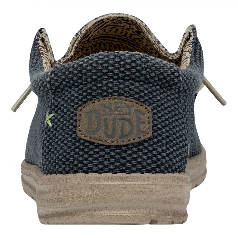 Hey Dude Stringata Due Buchi Tela WALLY BRAIDED Blue Night