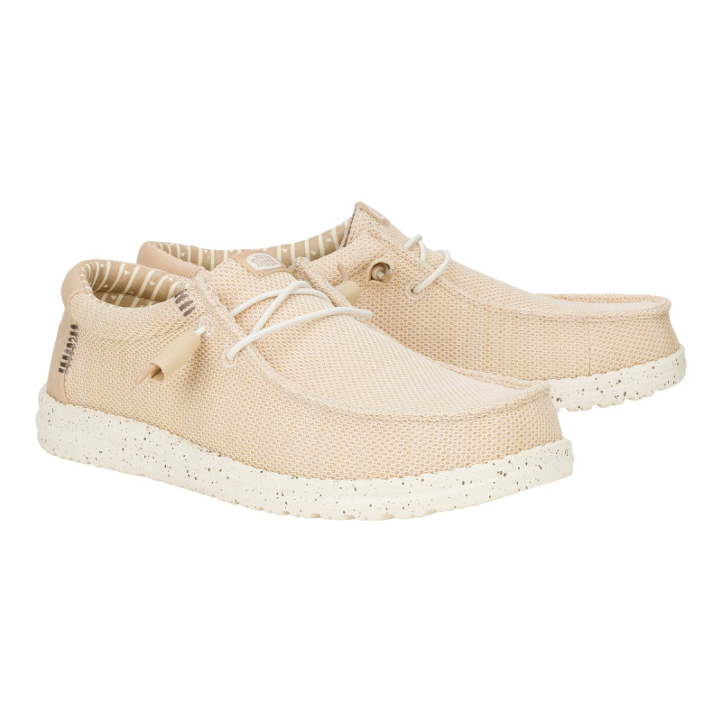 Hey Dude Stringata Con Due Buchi In Tela Elastica WALLY STRETCH SOX Irish/cream/egret