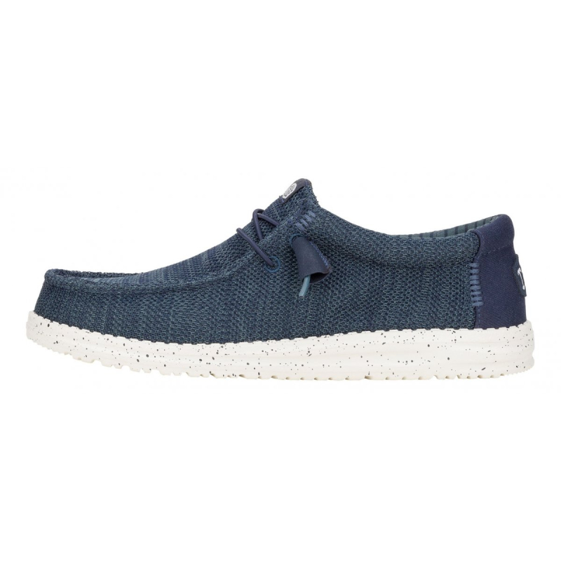 Hey Dude Stringata Con Due Buchi In Tela Elastica WALLY STRETCH SOX Navy