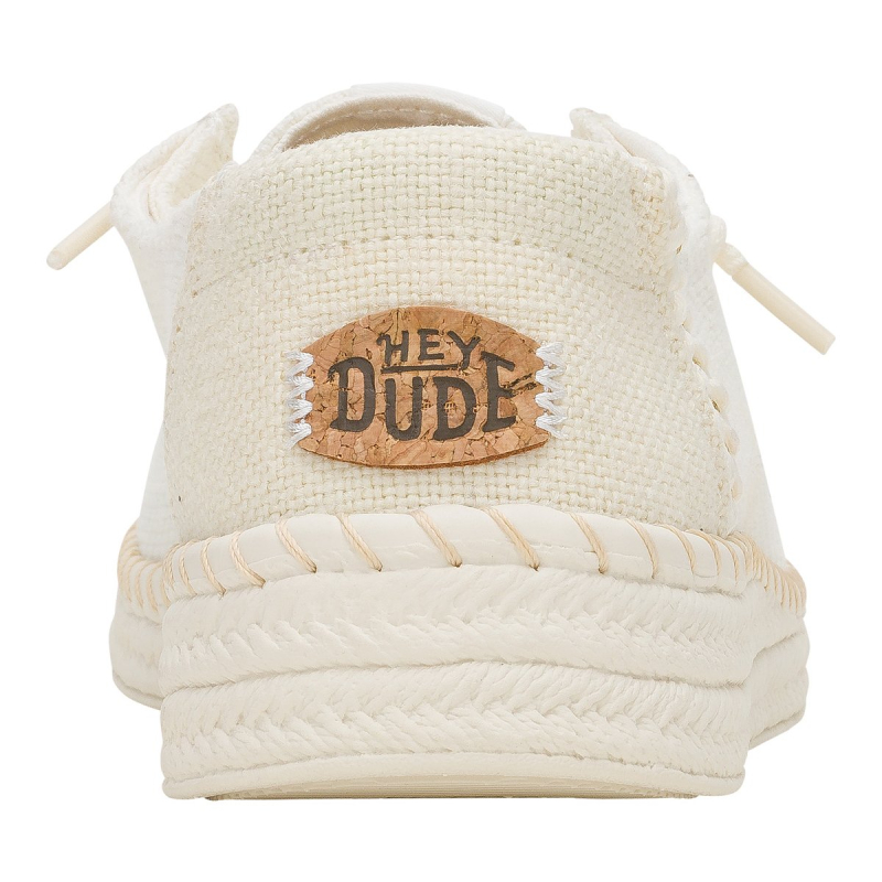 Hey Dude Scarpa Due Buchi Tela WENDY ESPADRILLE WOV White