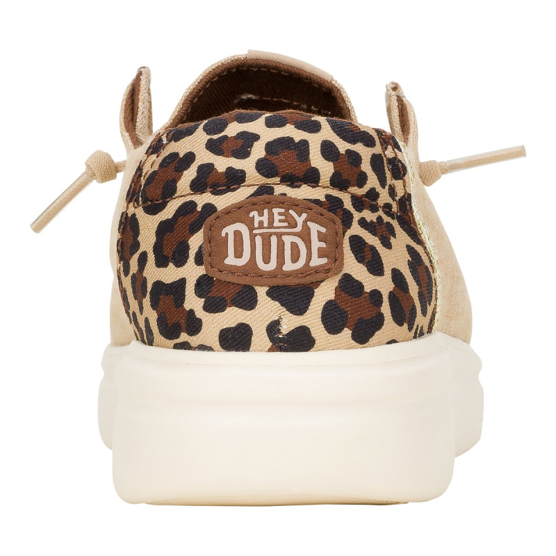 Hey Dude Scarpa Due Buchi Tela Animalie WENDY RISE ANIMAL Tan/multi