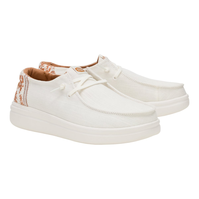 Hey Dude Scarpa Due Buchi Tela Animalie WENDY RISE ANIMAL White/multi