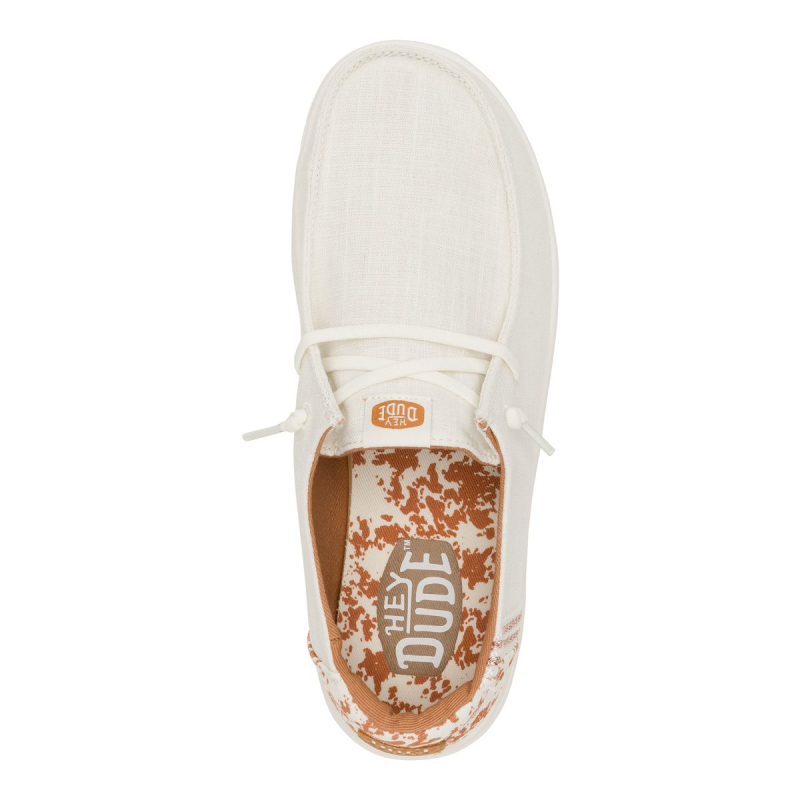 Hey Dude Scarpa Due Buchi Tela Animalie WENDY RISE ANIMAL White/multi