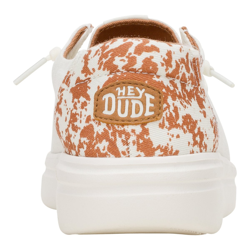 Hey Dude Scarpa Due Buchi Tela Animalie WENDY RISE ANIMAL White/multi