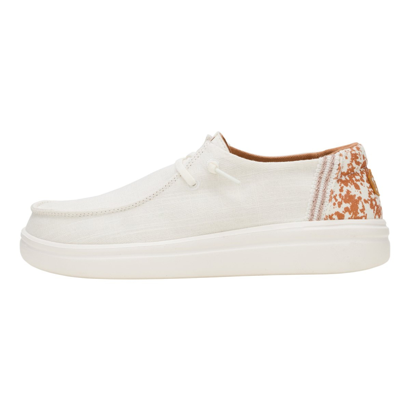 Hey Dude Scarpa Due Buchi Tela Animalie WENDY RISE ANIMAL White/multi