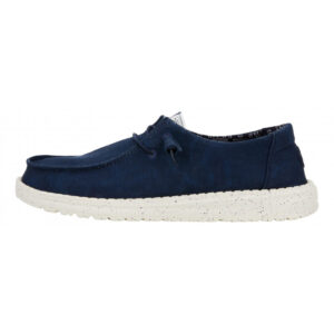Hey Dude Scarpa Due Buchi Tela Elastico WENDY STRETCH CANVAS Navy