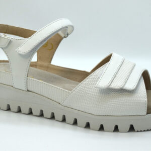 Tomasi Sandalo con regolazioni forma graz flex MELITA SABOT Nappa Bianco  Golia Soft Bianco