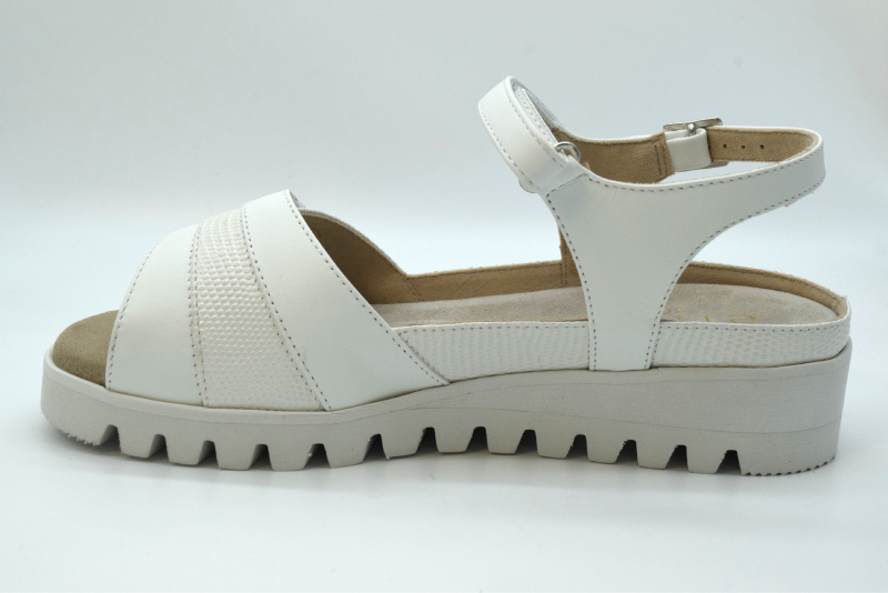 Tomasi Sandalo con regolazioni forma graz flex MELITA SABOT Nappa Bianco  Golia Soft Bianco