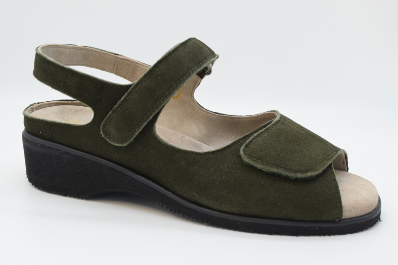 Tomasi Sandalo bestseller 2 velcri forma new nina VALE SABOT Camoscio Pino