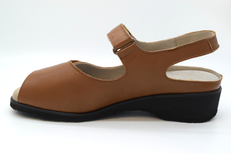 Tomasi Sandalo Bestseller 2 Velcri Forma New Nina VALE SABOT Gaia Cuoio Scuro