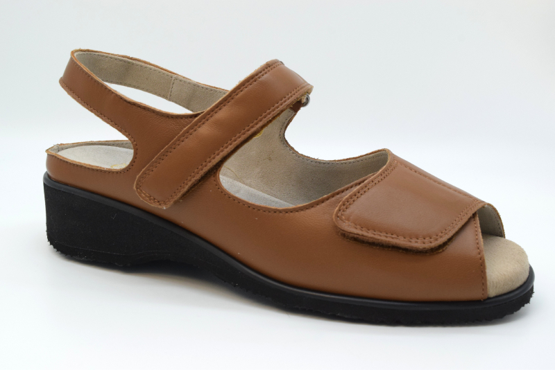 Tomasi Sandalo Bestseller 2 Velcri Forma New Nina VALE SABOT Gaia Cuoio Scuro