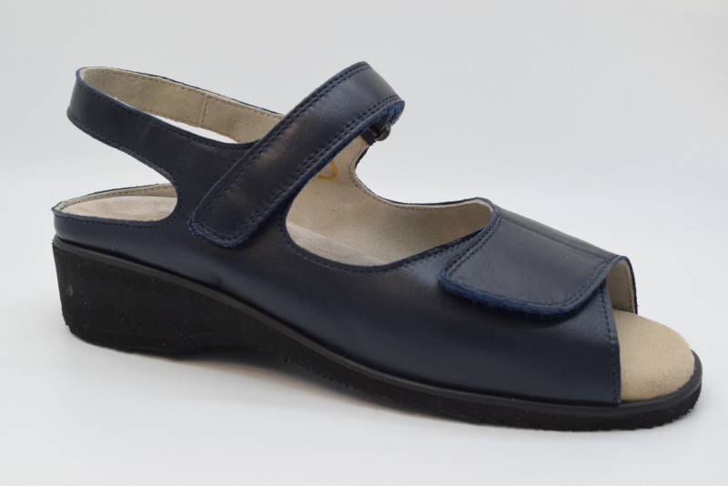 Tomasi Sandalo Besseller 2 Velcri Forma New Nina VALE SABOT Nappa Blu