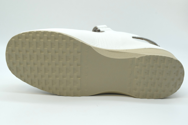 Tomasi Sandalo Besseller 2 Velcri Forma New Nina VALE SABOT Nappa Bianco