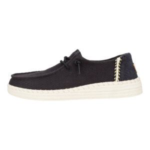 Hey Dude Scarpa Due Buchi Tela WENDY ESPADRILLE WOV Black
