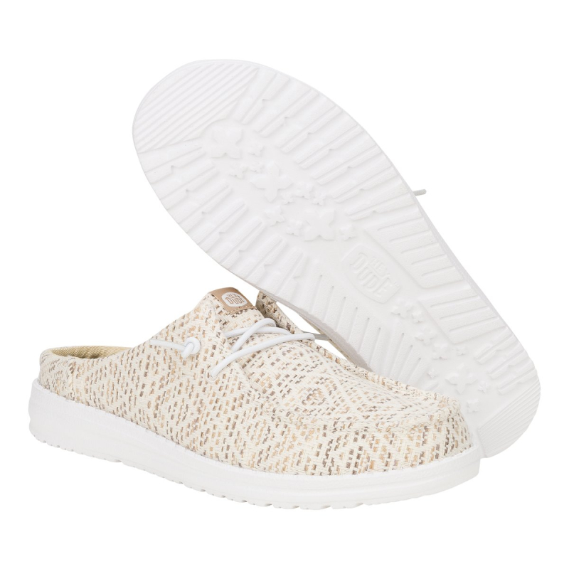 Hey Dude Sabot Tela WENDY SLIP SURF BAJA Tan/multi