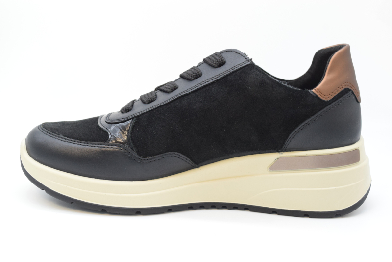 Ara Sneakers string+zip-linea Garda-calz H 12-57702 01 Schwarz/nuts