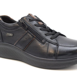Comfort Sneakers fondo Rolling P-821 Pelle Nero
