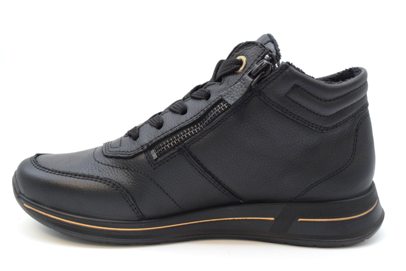 Ara Sneaker alta string.+zip-linea Osaka 2.0 12-24808 01 Black