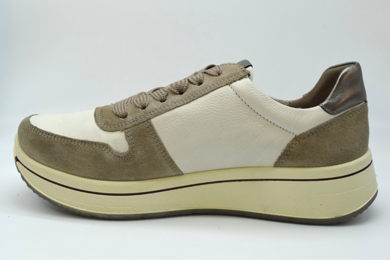 Ara Sneakers stringata+zip-linea Sapporo-calzata H 12-27540 95 Cashmere Cream