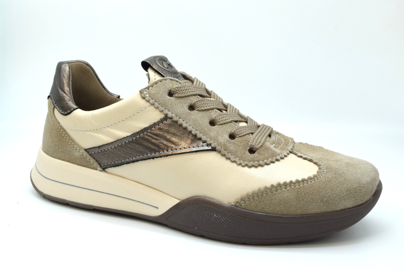 Ara Sneakers stringata + zip MONZA calzata H 12-50802 05 Cashmere/marmor