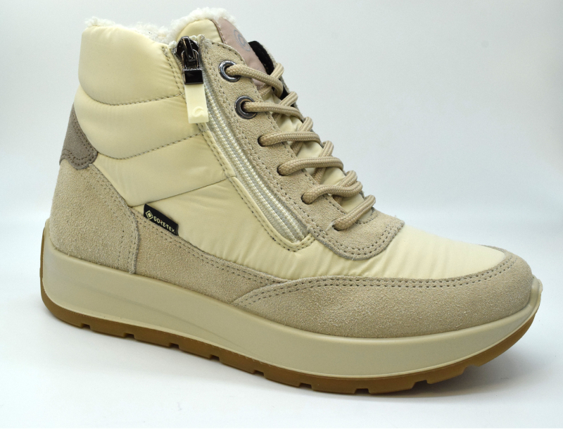 Ara Polacchino felpato stringa+cerniera linea New York 12-25106 05 Shell/cream/moon