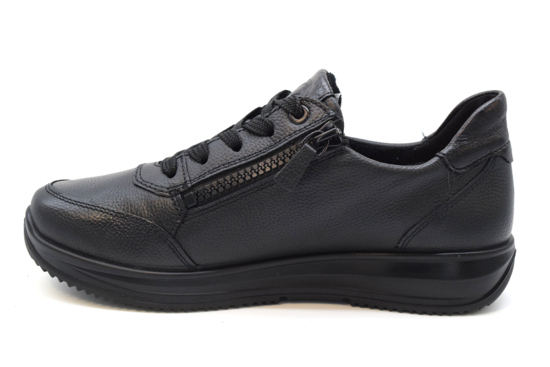 Ara Sneakers stringata + zip OSAKA calzata H 12-25541 01 Black