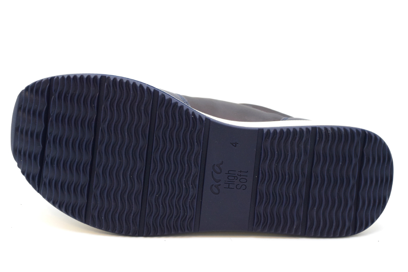 Ara Sneakers stringata+zip-linea Sapporo-calzata H 12-27540 14 Blau/amarone/nuts